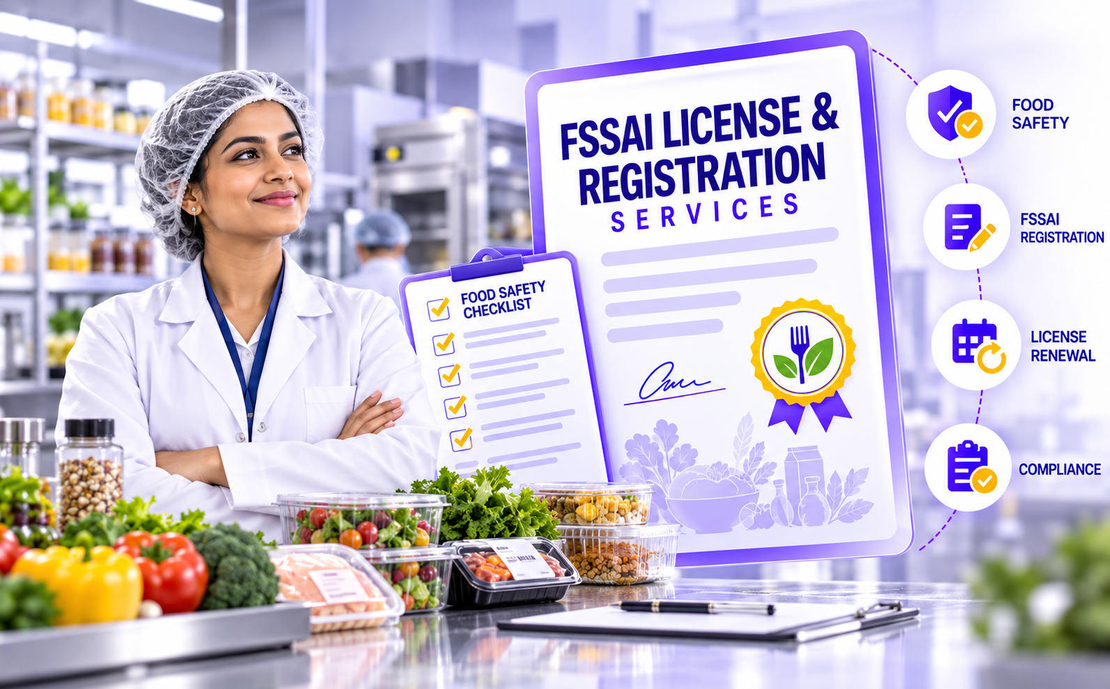 FSSAI license consultant reviewing food safety documentation